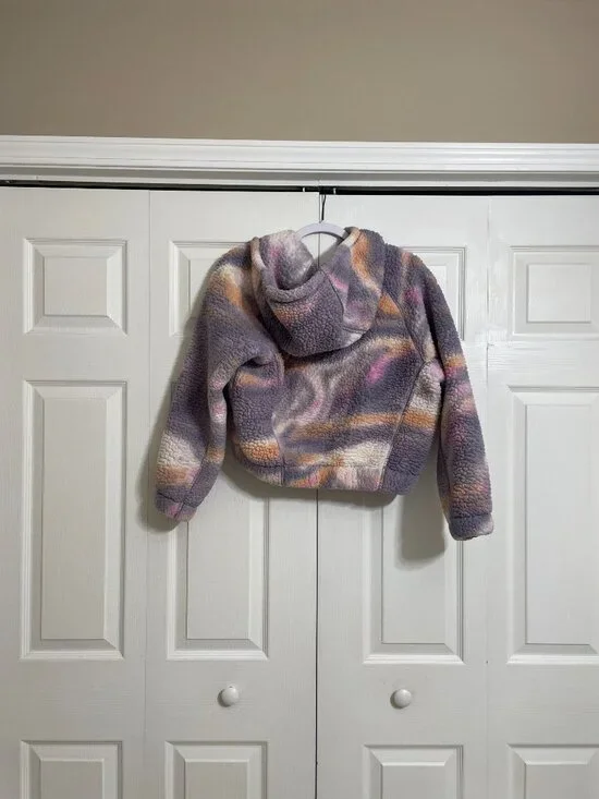 MODERN | Multi-Colored Wild Fable Sherpa Cropped Jacket - Picture 3 of 4